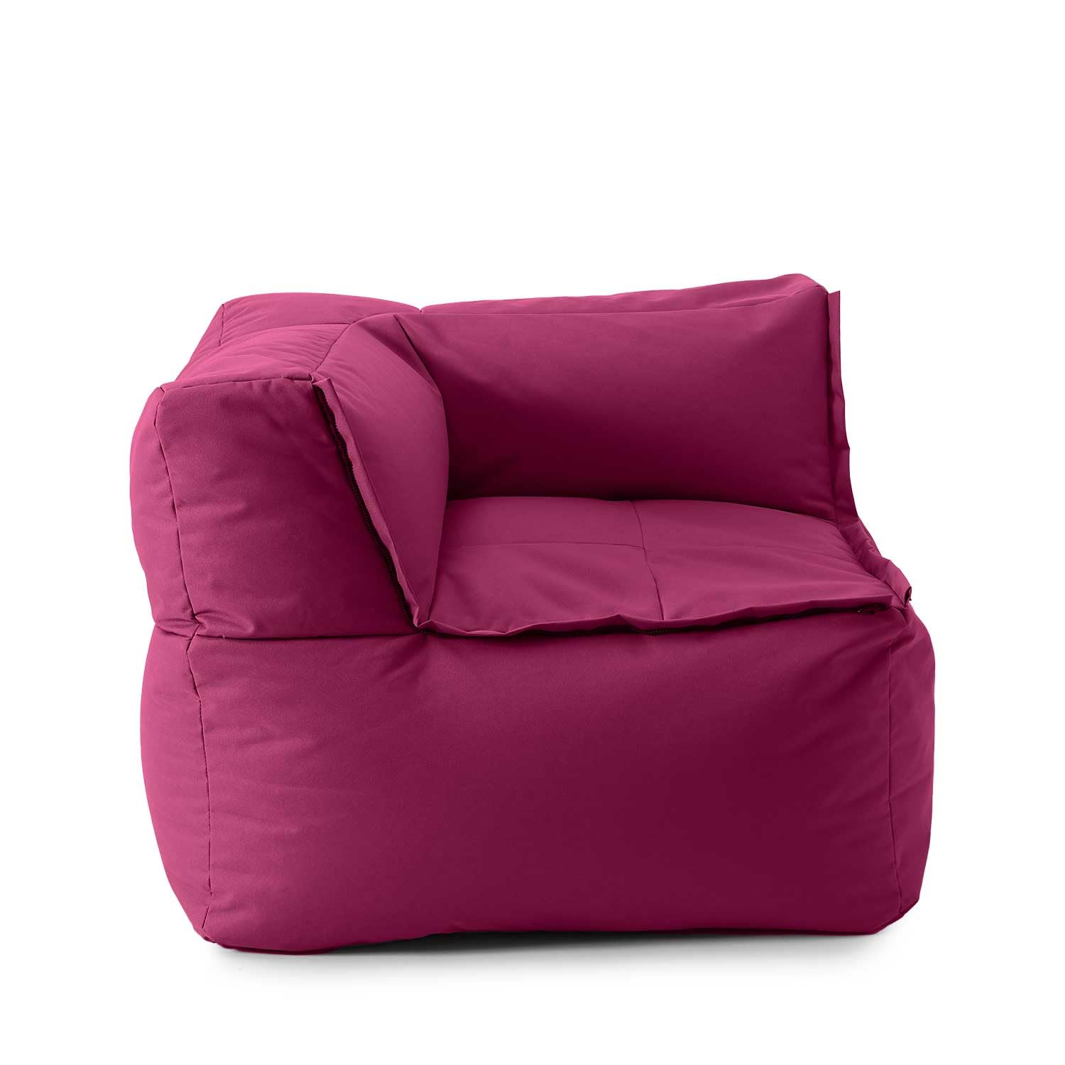 Lumaland Modulares Basic Set - Cord-Reihe | Indoor Sitzsäcke mit Softer Struktur, ideal Sofa Modulen & zum Pouf | Bean Bag mit Füllung - für Wohnzimmer & Co.