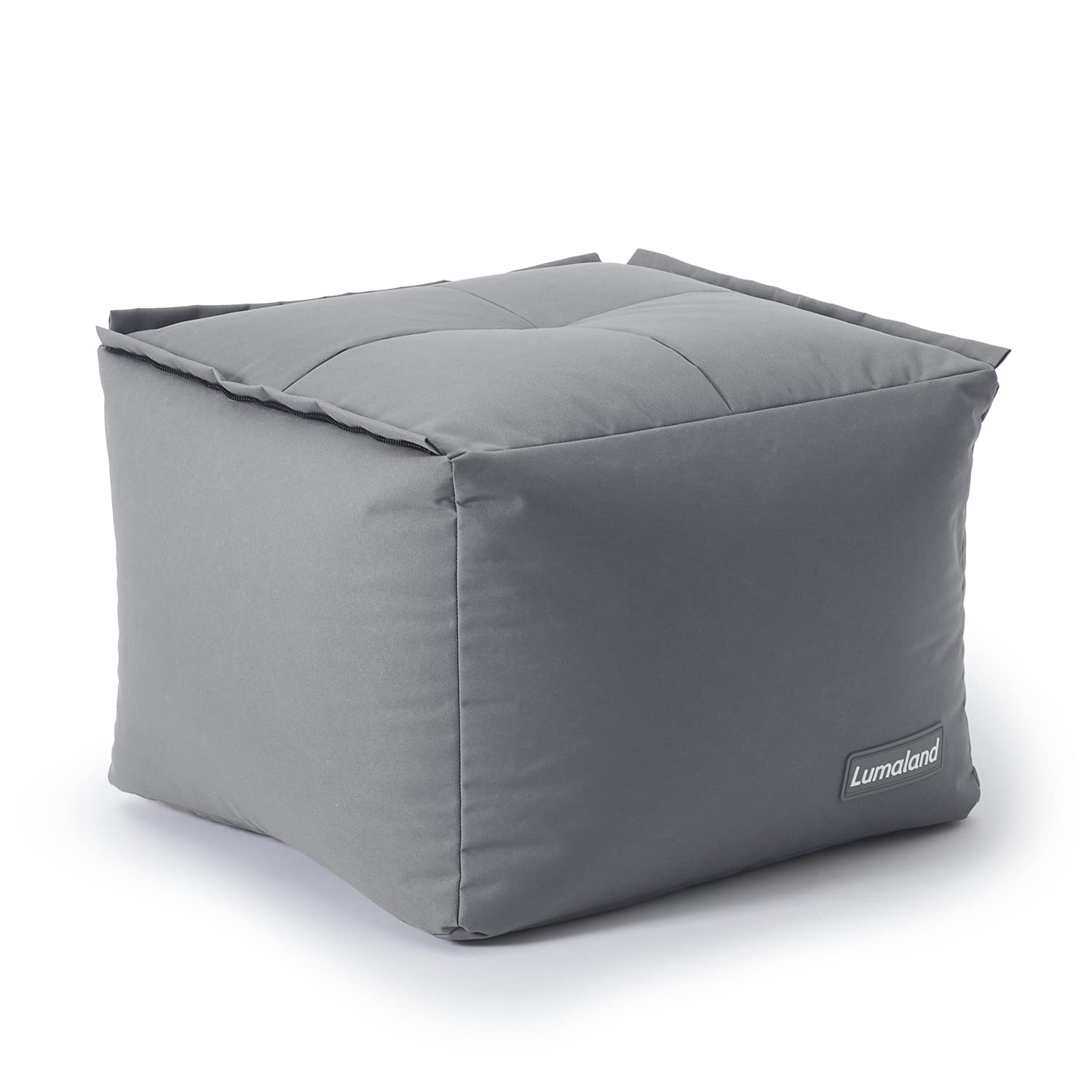 Lumaland Modulares Basic Set - Cord-Reihe | Indoor Sitzsäcke mit Softer Struktur, ideal Sofa Modulen & zum Pouf | Bean Bag mit Füllung - für Wohnzimmer & Co.