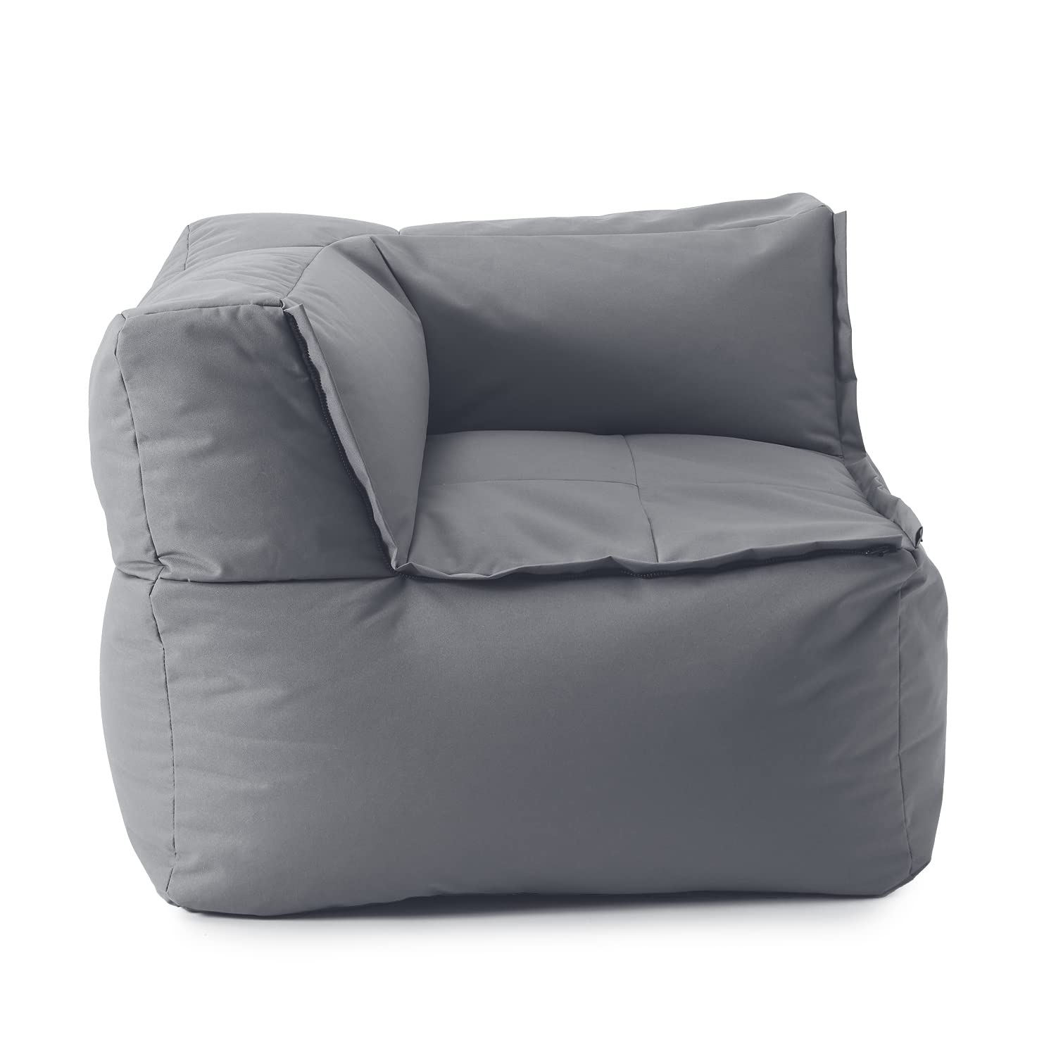 Lumaland Modulares Basic Set - Cord-Reihe | Indoor Sitzsäcke mit Softer Struktur, ideal Sofa Modulen & zum Pouf | Bean Bag mit Füllung - für Wohnzimmer & Co.
