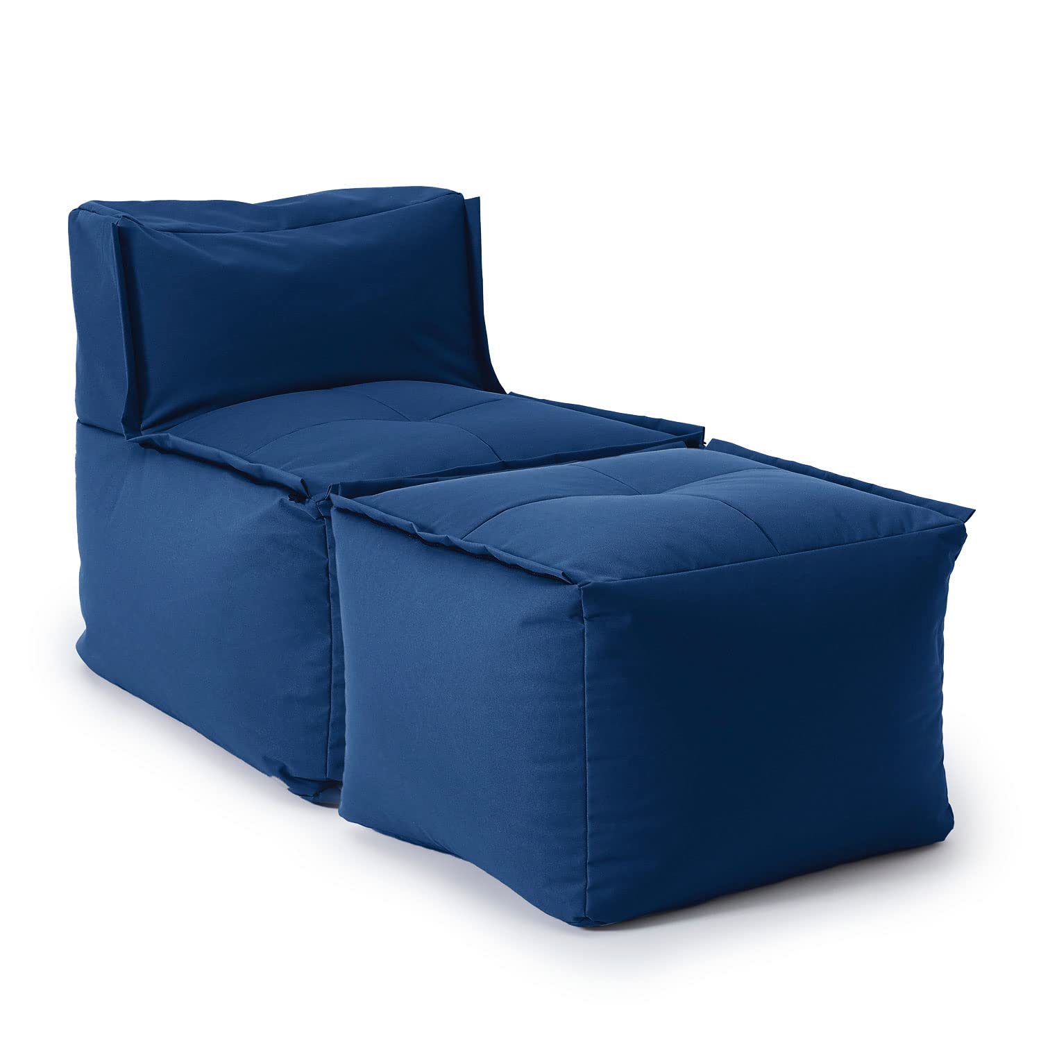 Lumaland Modulares Basic Set - Cord-Reihe | Indoor Sitzsäcke mit Softer Struktur, ideal Sofa Modulen & zum Pouf | Bean Bag mit Füllung - für Wohnzimmer & Co.