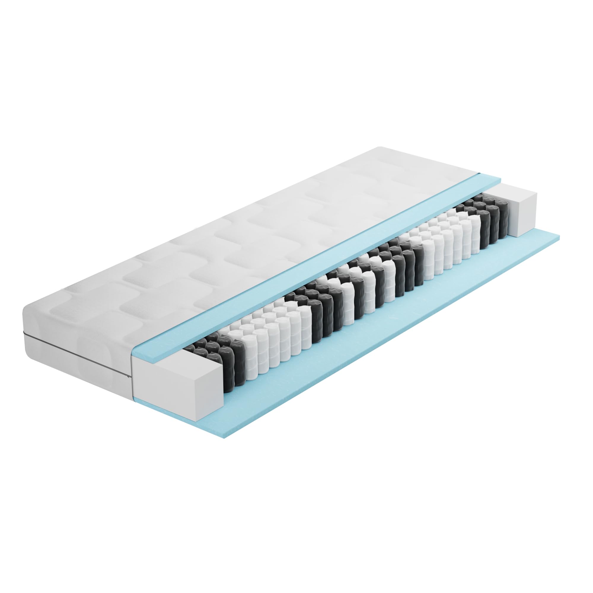 BMM Ortho Medic Taschenfederkernmatratze – 7 Zonen, H3, Öko-Tex, Ergonomisch, 21 cm Höhe