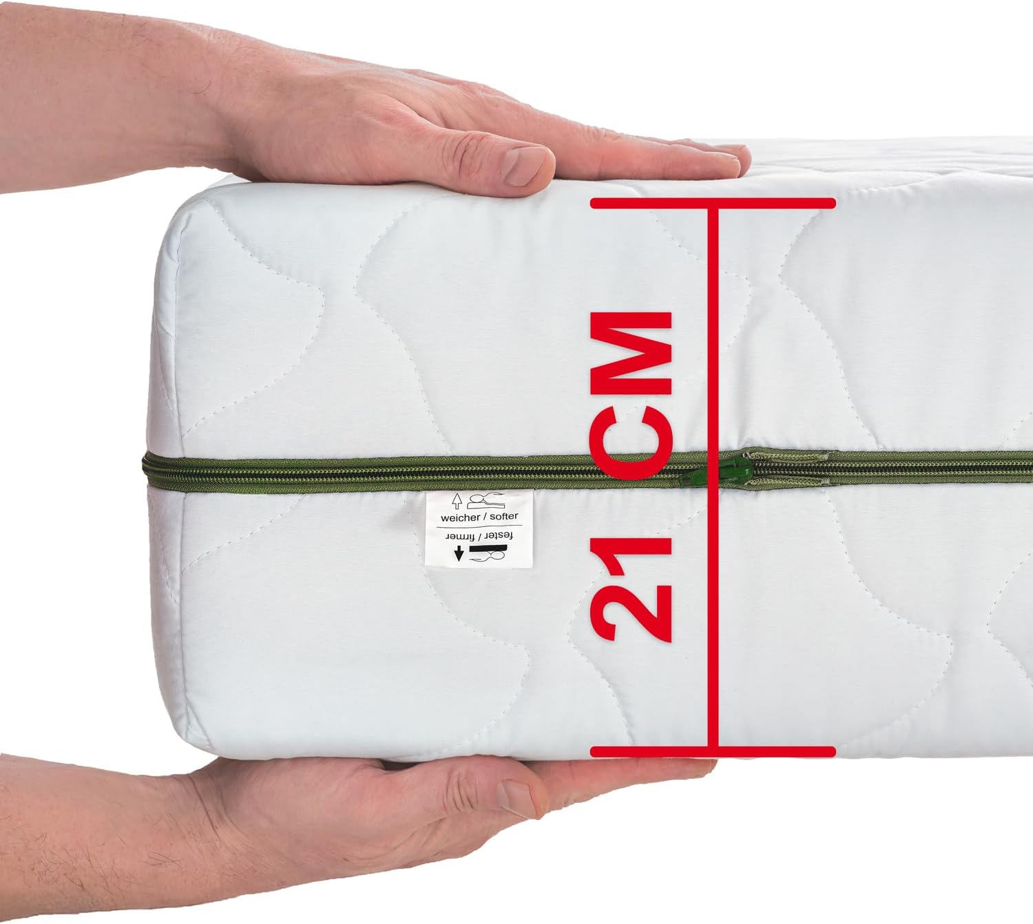 Sleezzz Taschenfederkernmatratze Smart T21 | 7-Zonen Wendematratze, H2/H3, langlebig & stützend