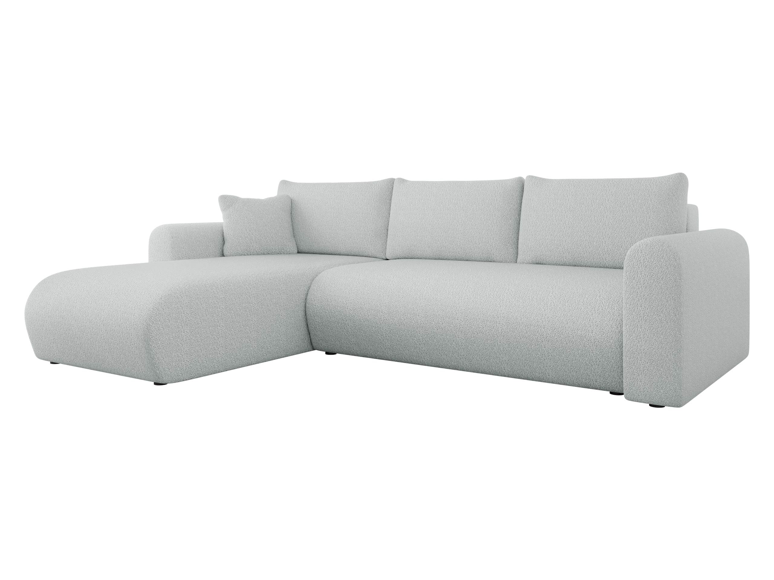 Mirjan24 Ecksofa Eliwo, Design Eckcouch, Couch mit Schlaffunktion und Bettkasten, Wohnlandschaft, Bettfunktion L-Form Sofa, Ottomane universell (Lambi 07)