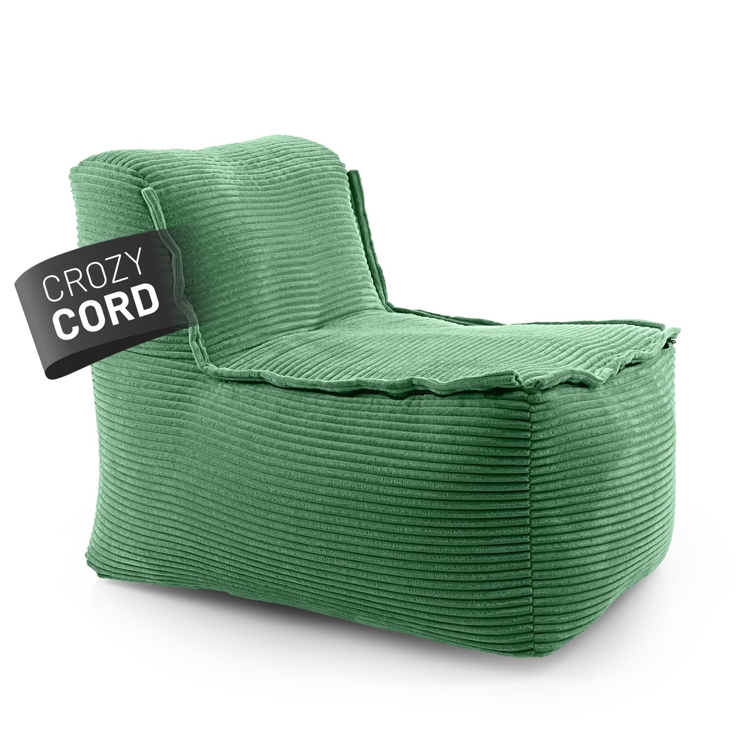 Lumaland Modulares Basic Set - Cord-Reihe | Indoor Sitzsäcke mit Softer Struktur, ideal Sofa Modulen & zum Pouf | Bean Bag mit Füllung - für Wohnzimmer & Co.