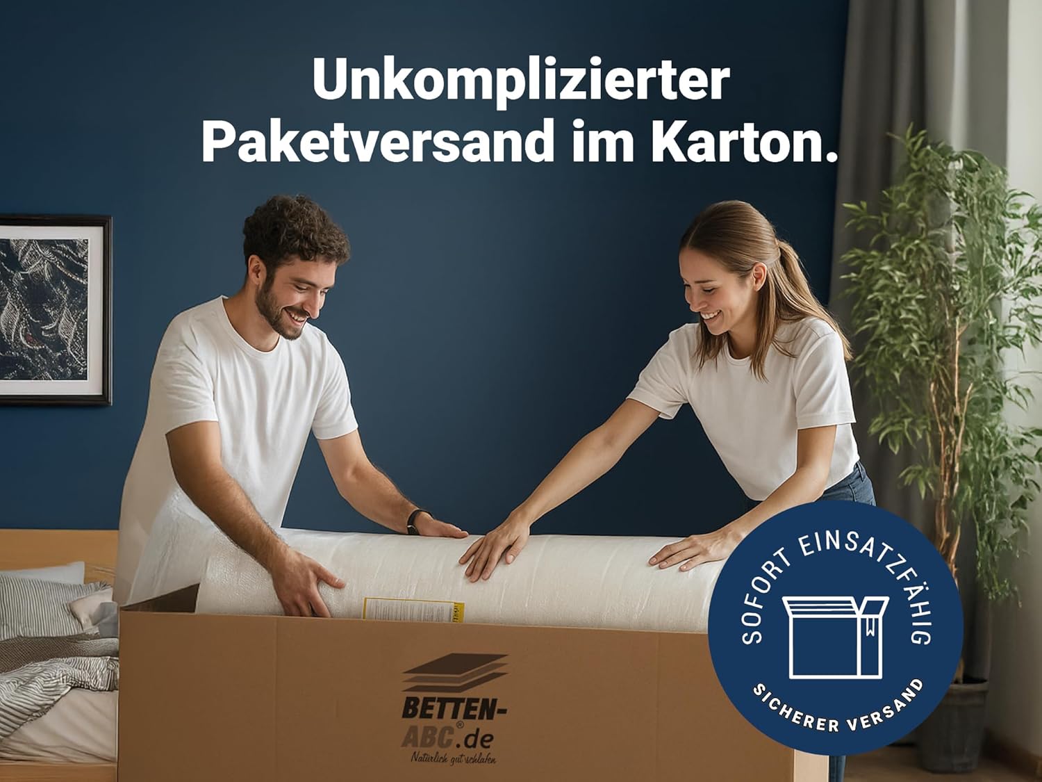 Betten-ABC - Matratze für Kinder & Jugendliche - 140x200 cm - Spezieller Härtegrad & Oeko-TEX-Zertifiziert - Optimale Hygiene Dank abnehmbarem & waschbarem Polyester-Bezug - Lieferung per Paket