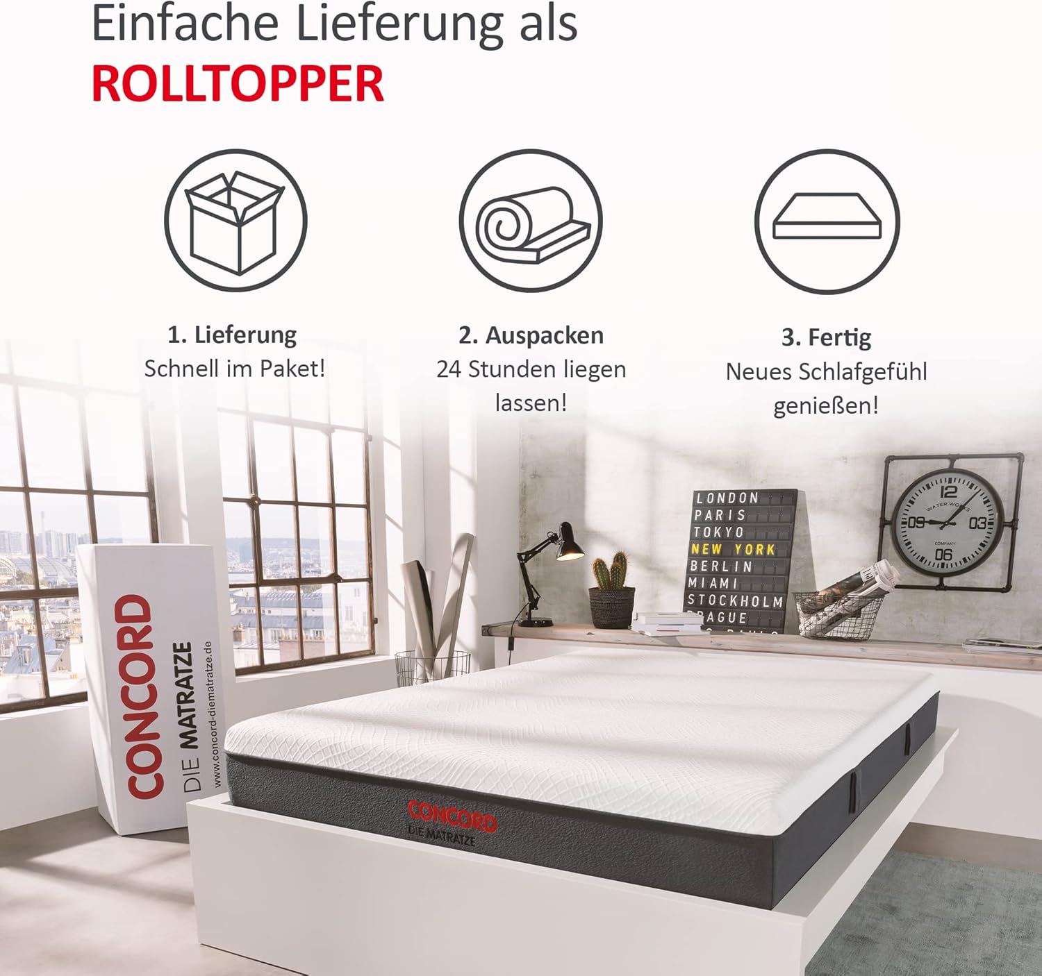 Matratzen Concord Sleepsy Kalio Taschenfederkernmatratze H2, 7-Zonen, 20 cm