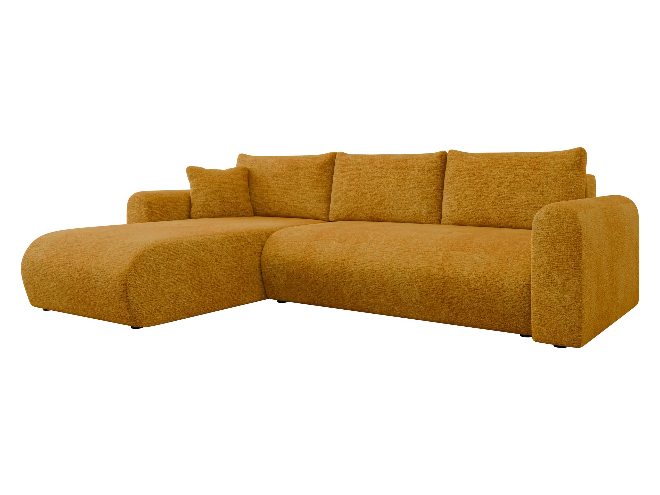Mirjan24 Ecksofa Eliwo, Design Eckcouch, Couch mit Schlaffunktion und Bettkasten, Wohnlandschaft, Bettfunktion L-Form Sofa, Ottomane universell (Lambi 07)