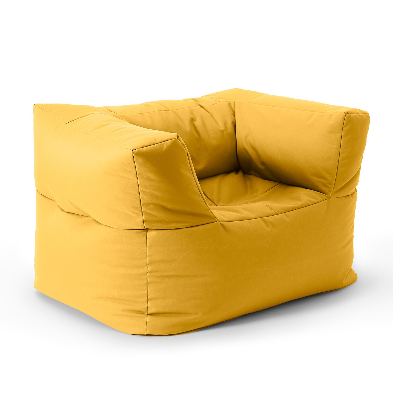 Lumaland Modulares Basic Set - Cord-Reihe | Indoor Sitzsäcke mit Softer Struktur, ideal Sofa Modulen & zum Pouf | Bean Bag mit Füllung - für Wohnzimmer & Co.