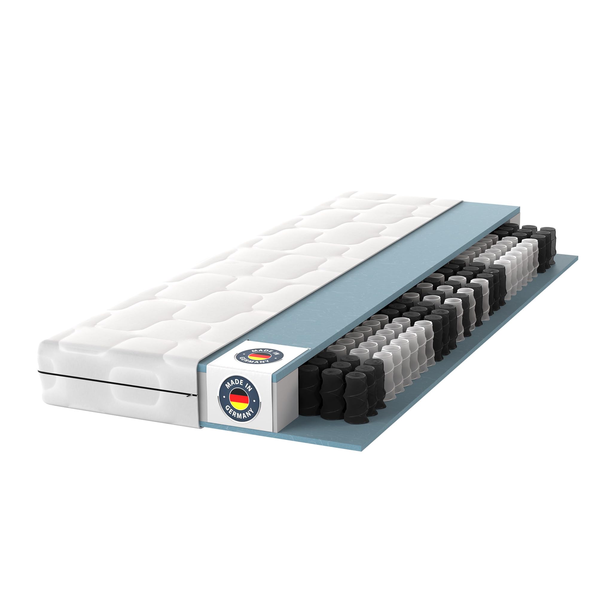 BMM Ortho Medic Taschenfederkernmatratze – 7 Zonen, H3, Öko-Tex, Ergonomisch, 21 cm Höhe
