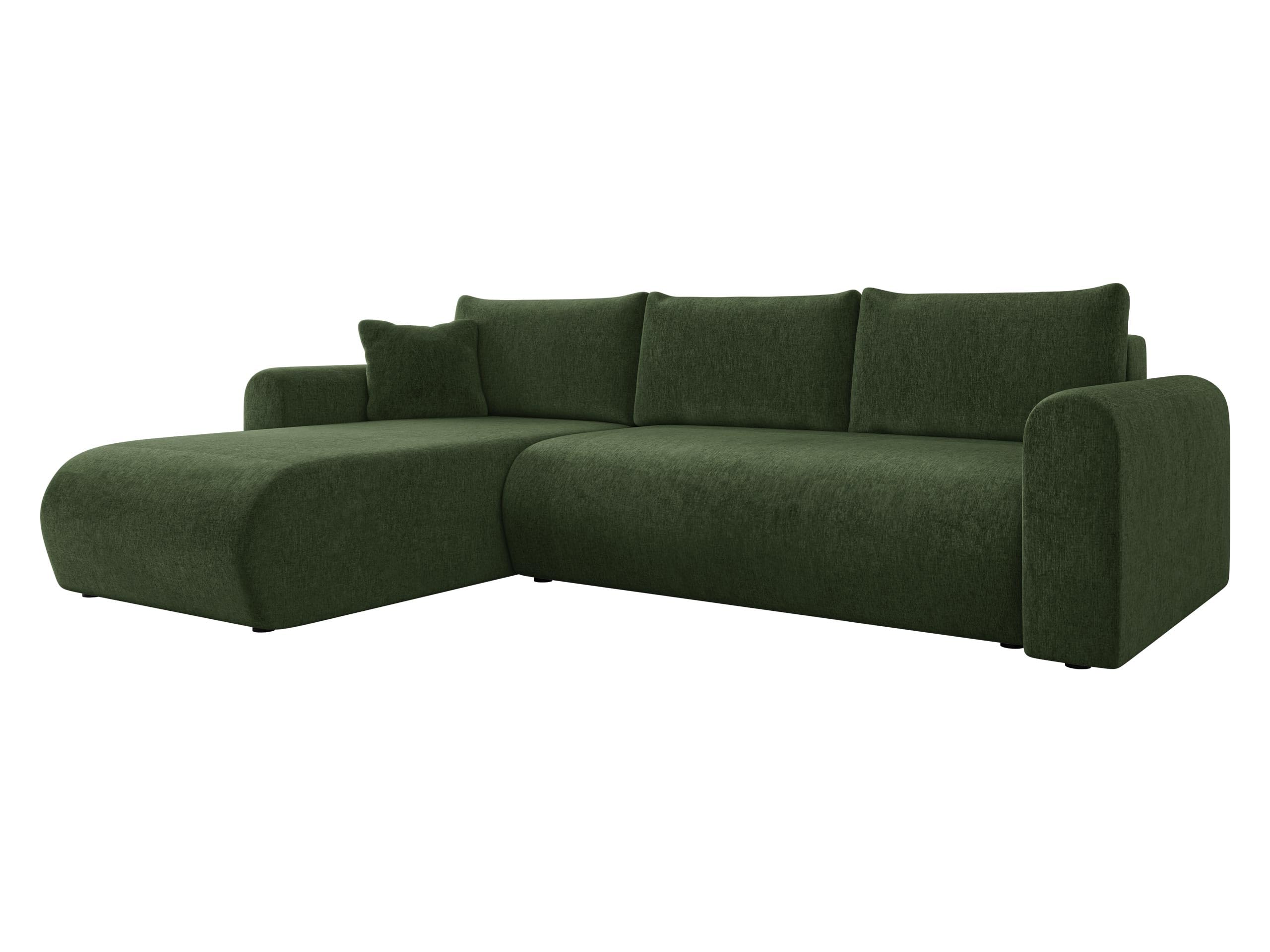 Mirjan24 Ecksofa Eliwo, Design Eckcouch, Couch mit Schlaffunktion und Bettkasten, Wohnlandschaft, Bettfunktion L-Form Sofa, Ottomane universell (Lambi 07)