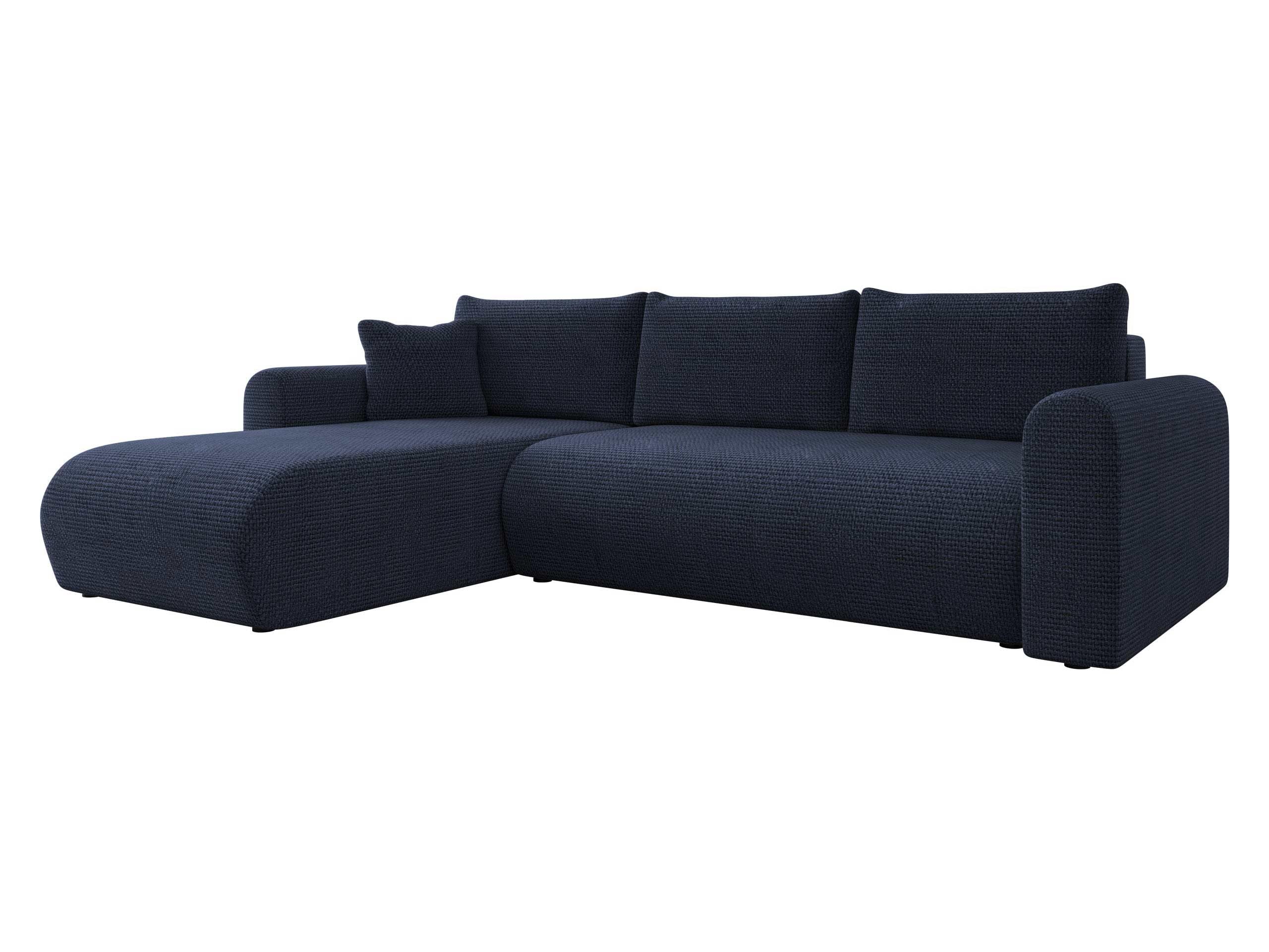 Mirjan24 Ecksofa Eliwo, Design Eckcouch, Couch mit Schlaffunktion und Bettkasten, Wohnlandschaft, Bettfunktion L-Form Sofa, Ottomane universell (Lambi 07)