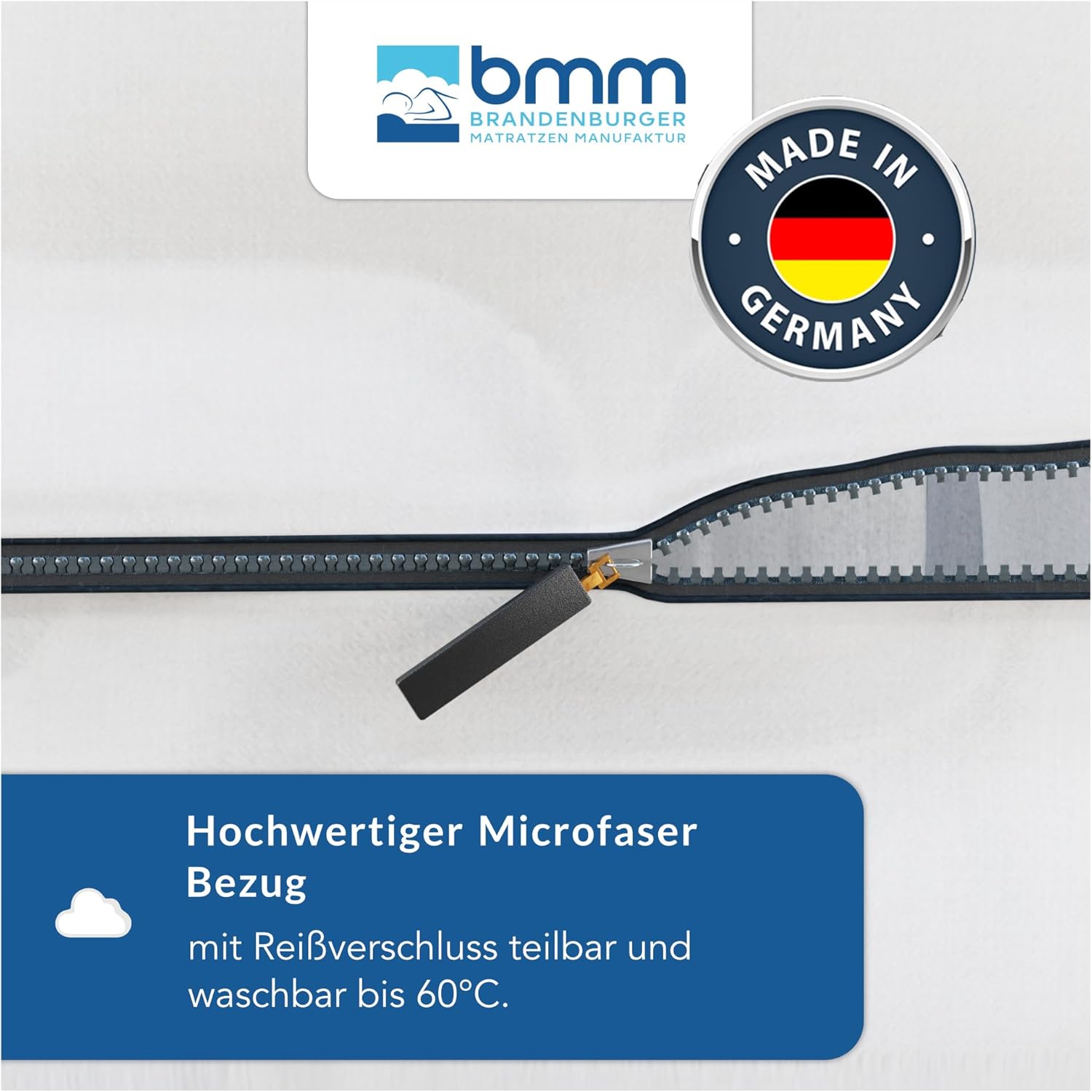 BMM Ortho Medic Taschenfederkernmatratze – 7 Zonen, H3, Öko-Tex, Ergonomisch, 21 cm Höhe