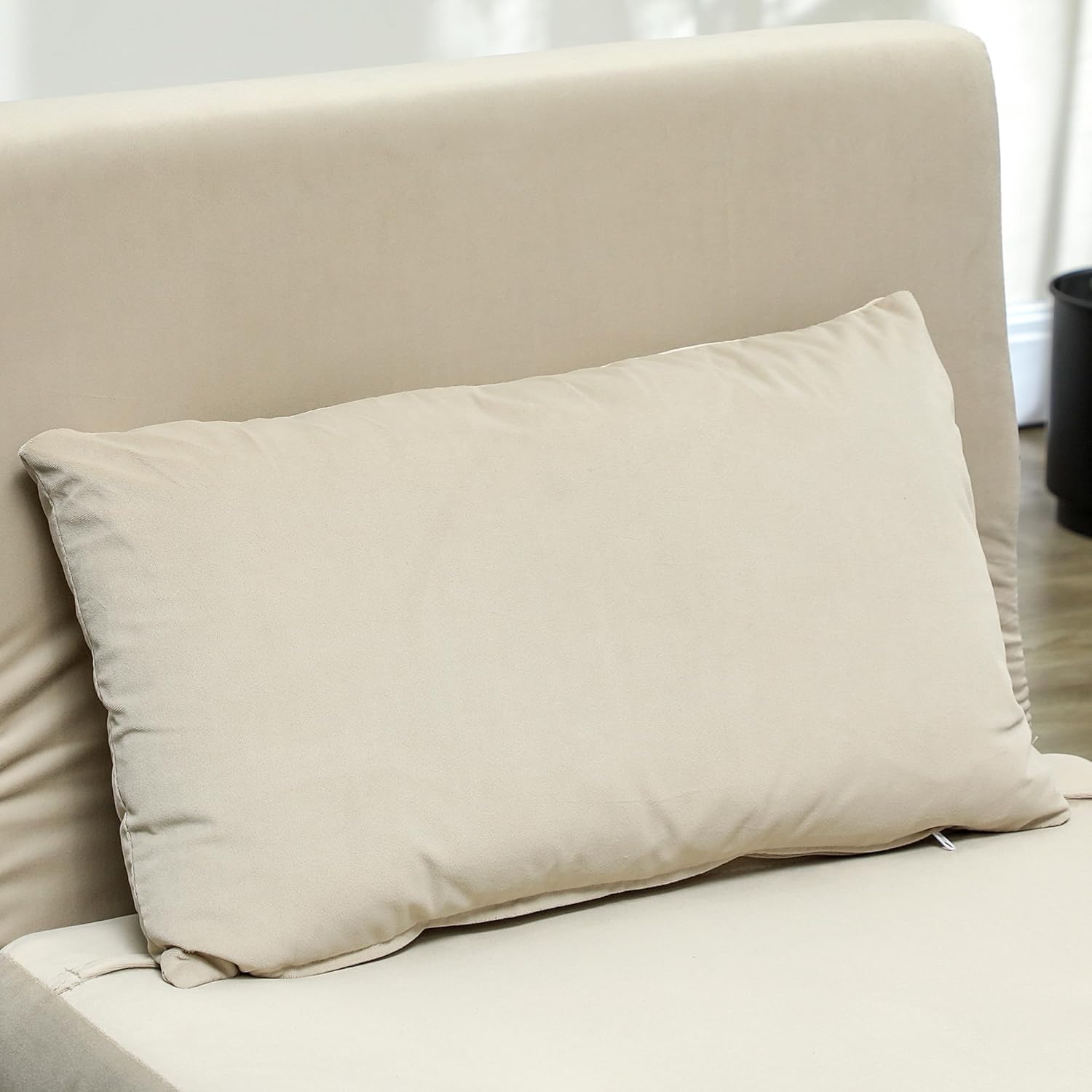 HOMCOM 3-in-1 Schlafsessel Beige – Klappsofa mit Bettfunktion & verstellbarer Rückenlehne