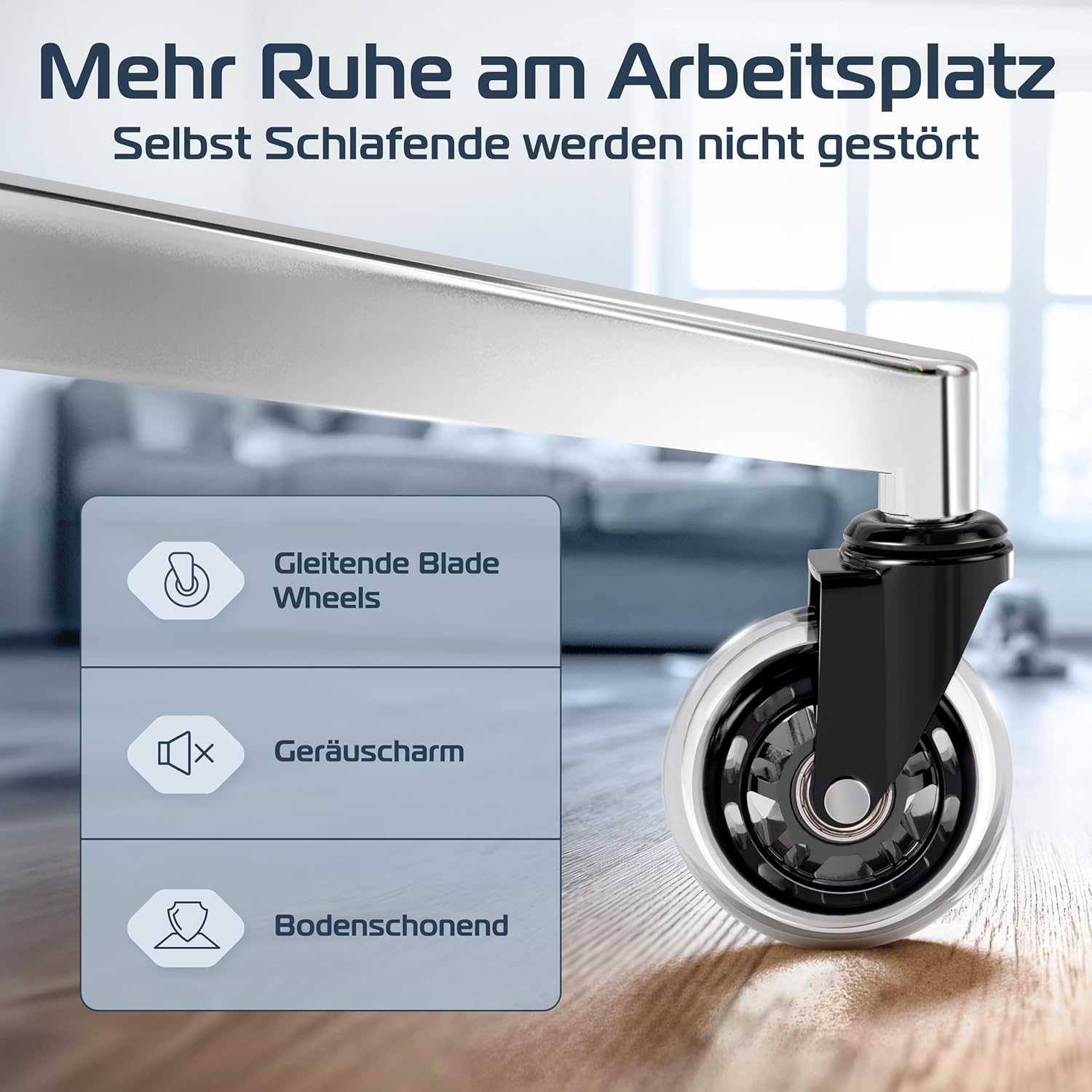 CLOUVOU CleverSeat Ergonomischer Bürostuhl – Verstellbar, bis 150 kg