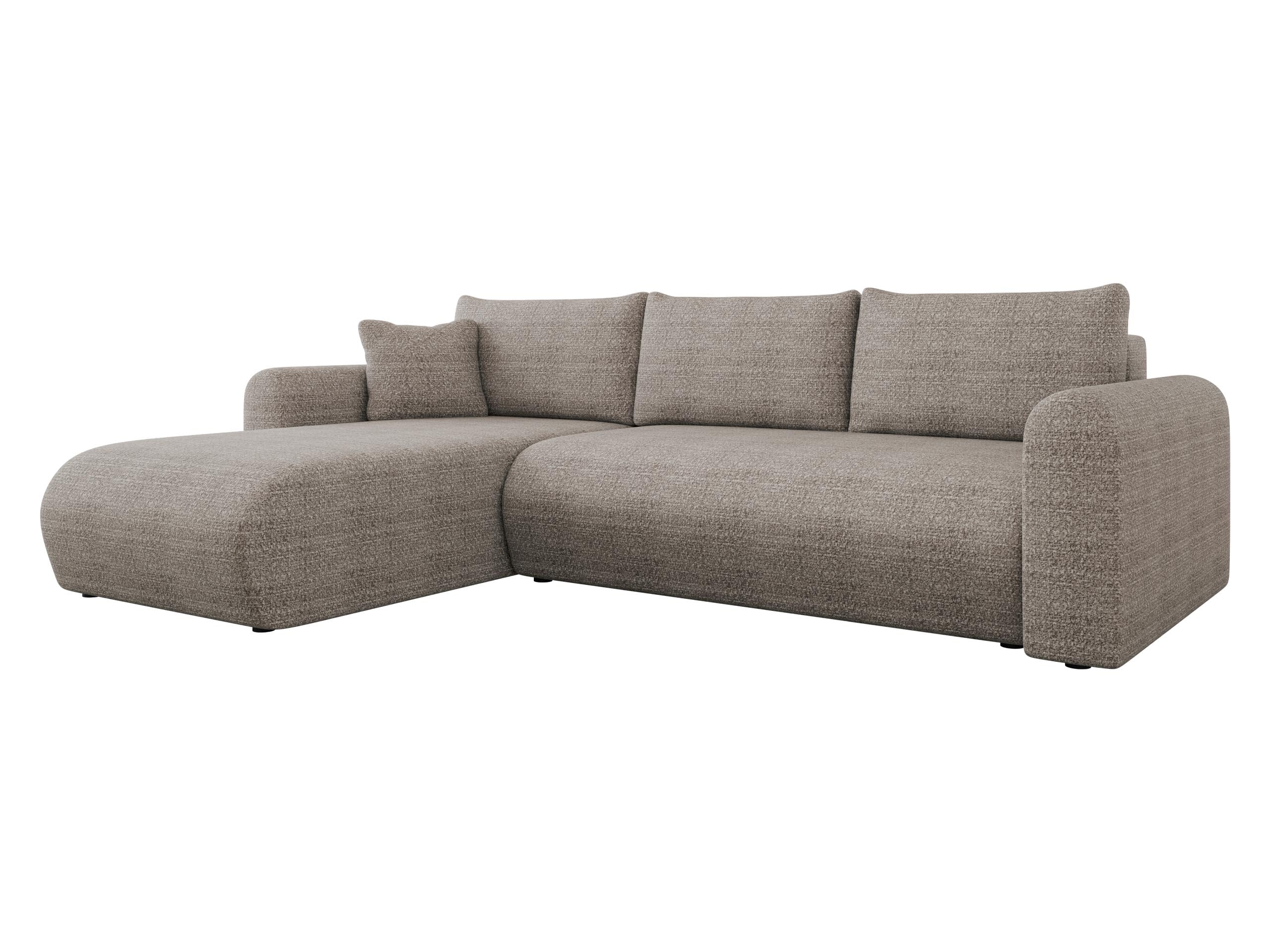 Mirjan24 Ecksofa Eliwo, Design Eckcouch, Couch mit Schlaffunktion und Bettkasten, Wohnlandschaft, Bettfunktion L-Form Sofa, Ottomane universell (Lambi 07)