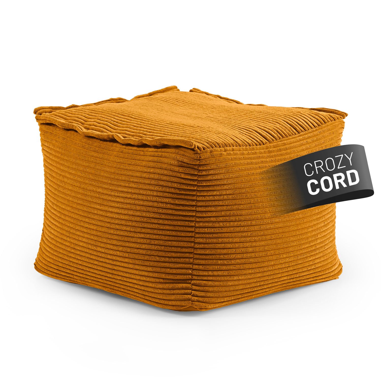 Lumaland Modulares Basic Set - Cord-Reihe | Indoor Sitzsäcke mit Softer Struktur, ideal Sofa Modulen & zum Pouf | Bean Bag mit Füllung - für Wohnzimmer & Co.
