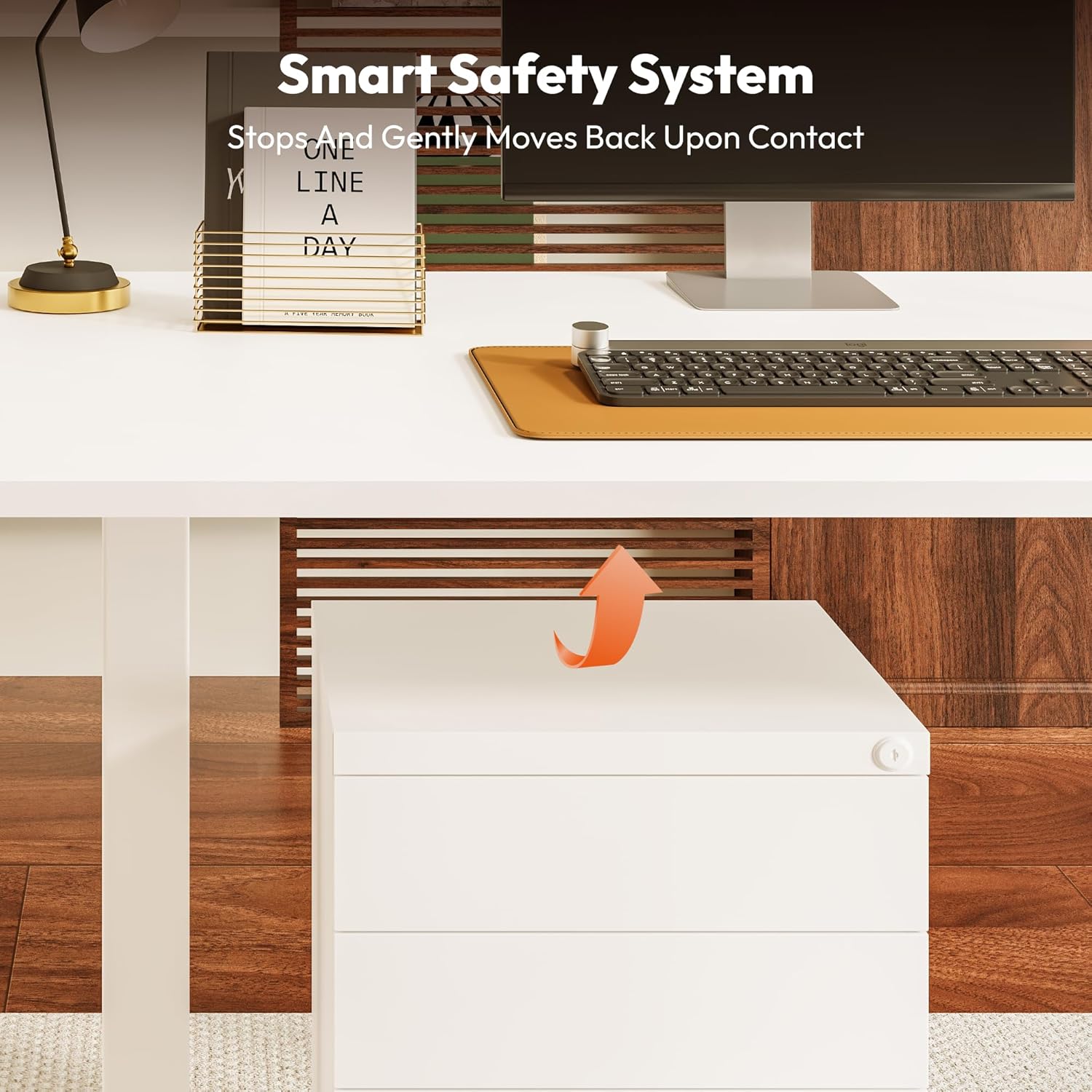 SANODESK höhenverstellbarer Schreibtisch – XXL Standing Desk elektrisch, ergonomisch, stabil