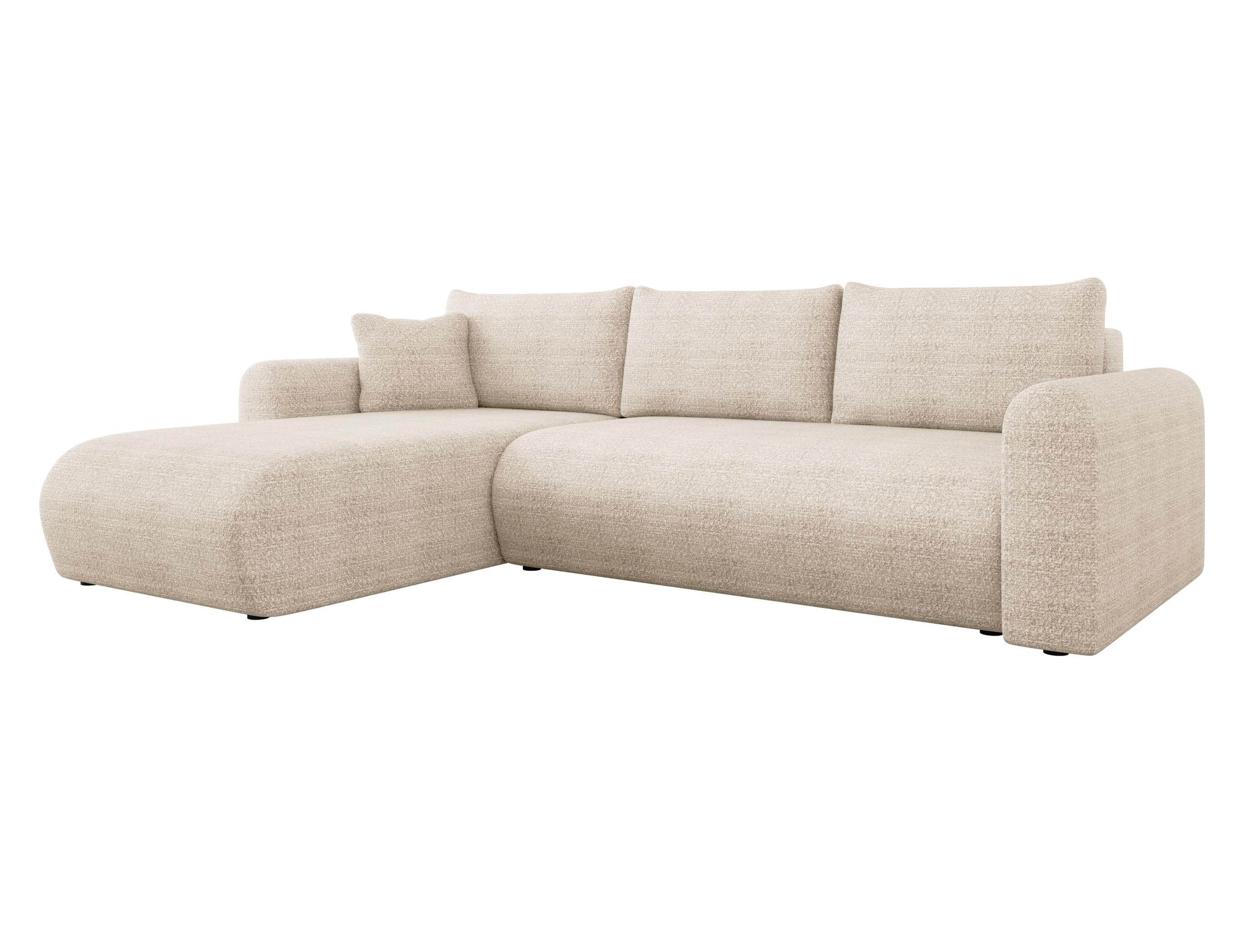 Mirjan24 Ecksofa Eliwo, Design Eckcouch, Couch mit Schlaffunktion und Bettkasten, Wohnlandschaft, Bettfunktion L-Form Sofa, Ottomane universell (Lambi 07)