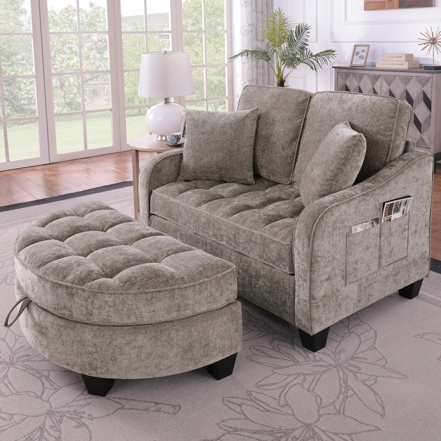 Gelukueub Multifunktionales Sofa-Bett 2-in-1 – Modernes Schlafsofa mit Stauraum, platzsparend